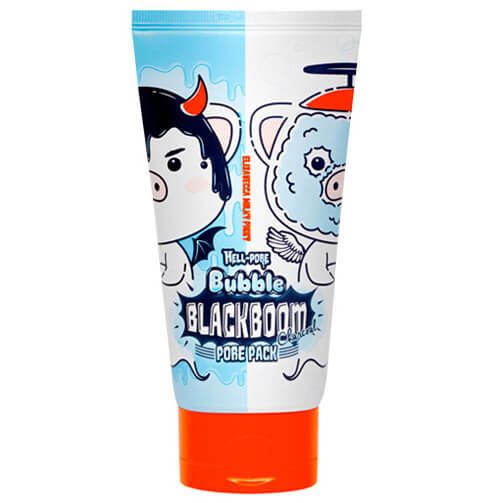 Маска кислородная для очищения пор Elizavecca Hell-Pore Bubble Blackboom Pore Pack