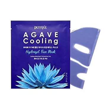 Охлаждающая маска с экстрактом Агавы и 5 Blue Complecs PETITFEE Agave Cooling Hydrogel Mask